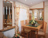 primrose valley caravan dining area