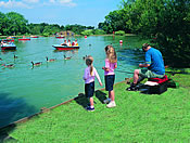 boating lake at primrose valley